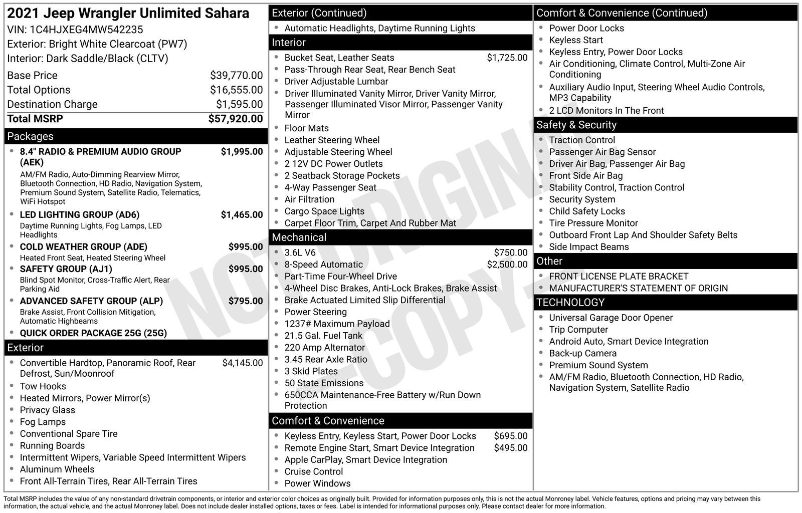 2021 Jeep Wrangler Unlimited Sahara