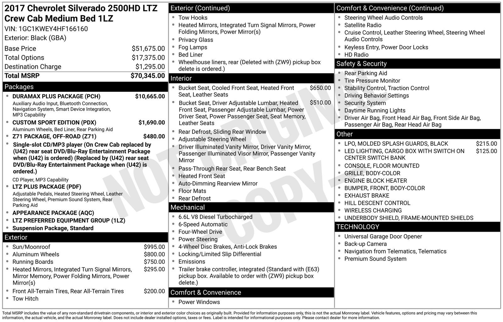 2017 Chevrolet Silverado 2500HD LTZ