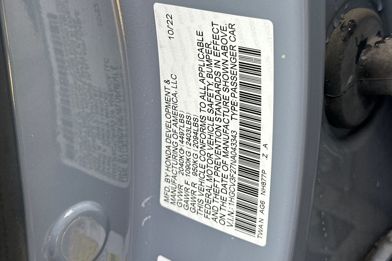 2022 Honda Accord Hybrid Sport