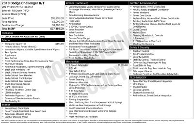 2018 Dodge Challenger R/T