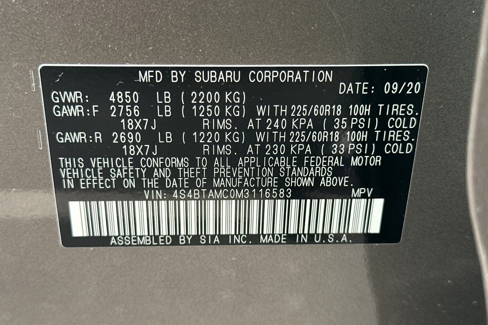 2021 Subaru Outback Limited