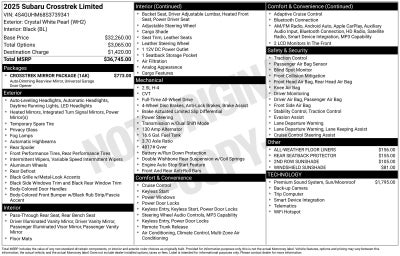 2025 Subaru Crosstrek Limited