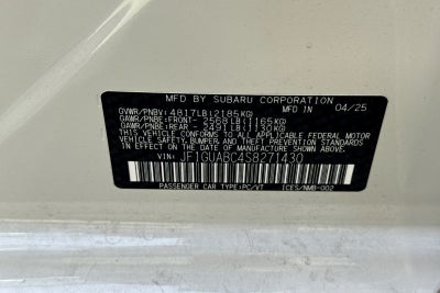 2025 Subaru Impreza Base