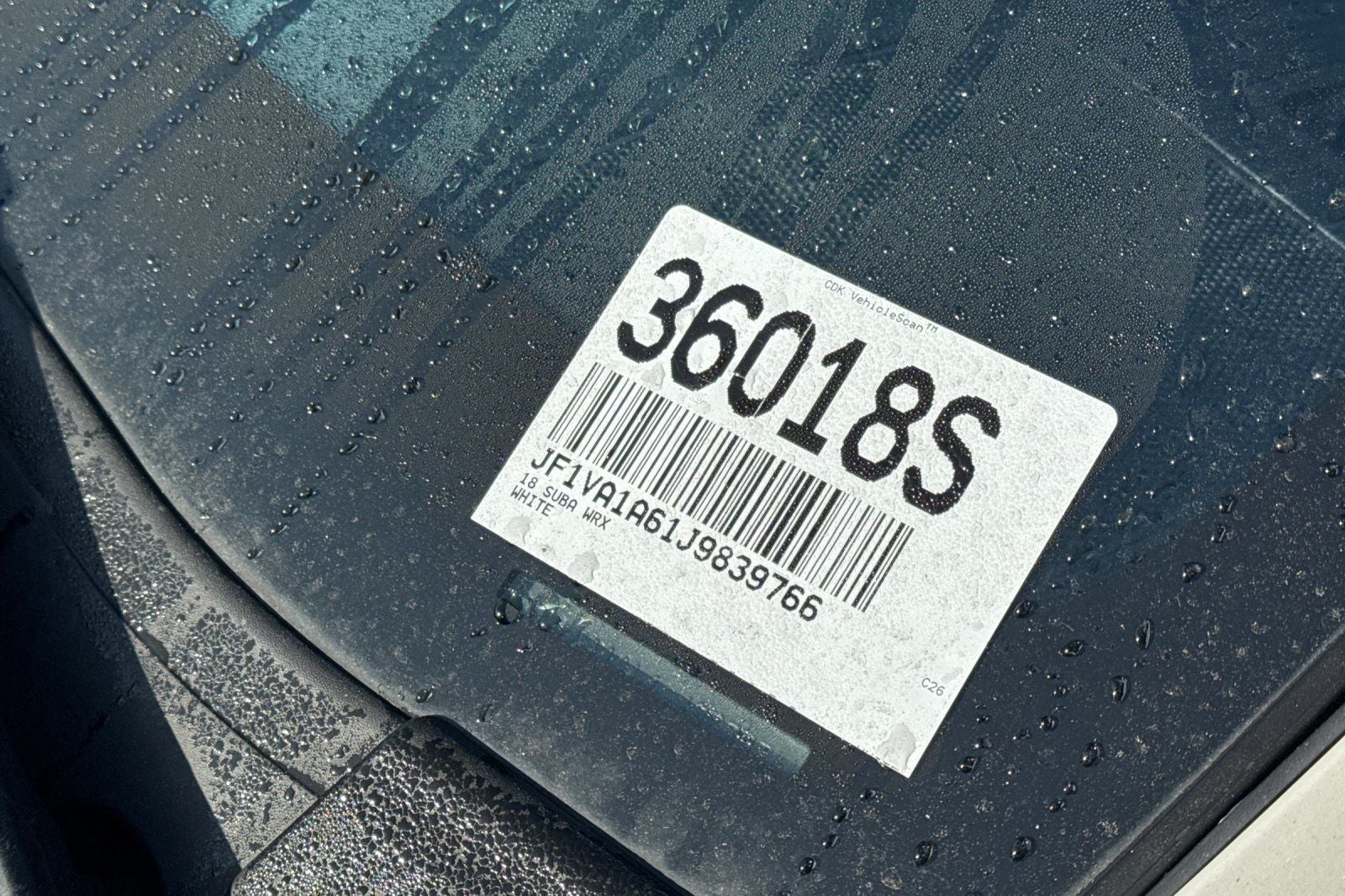 2018 Subaru WRX Base