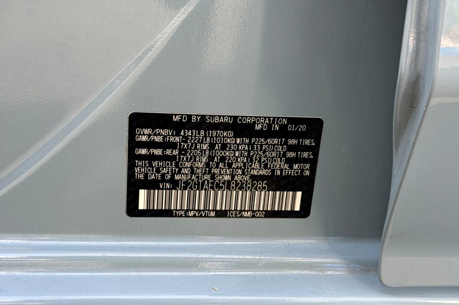 2020 Subaru Crosstrek Premium