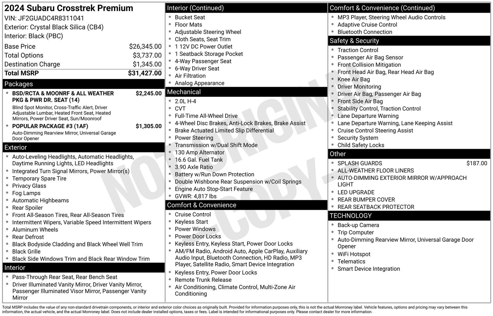 2024 Subaru Crosstrek Premium