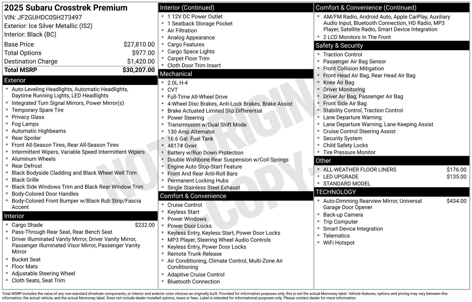 2025 Subaru Crosstrek Premium