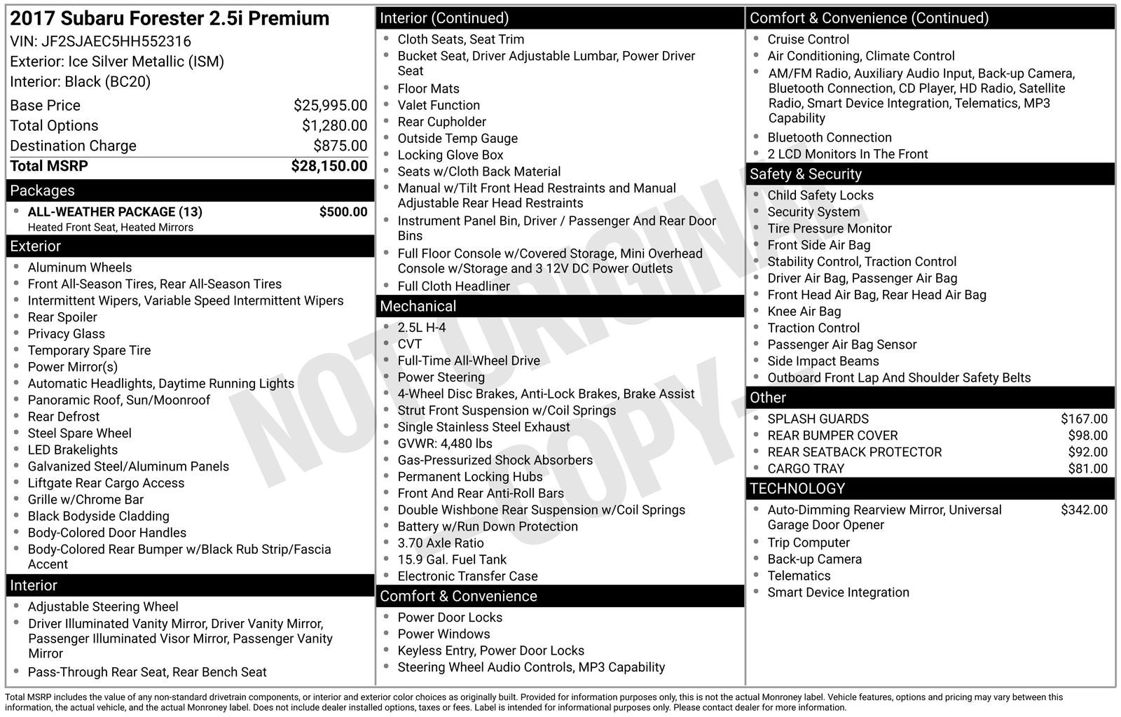 2017 Subaru Forester 2.5i Premium