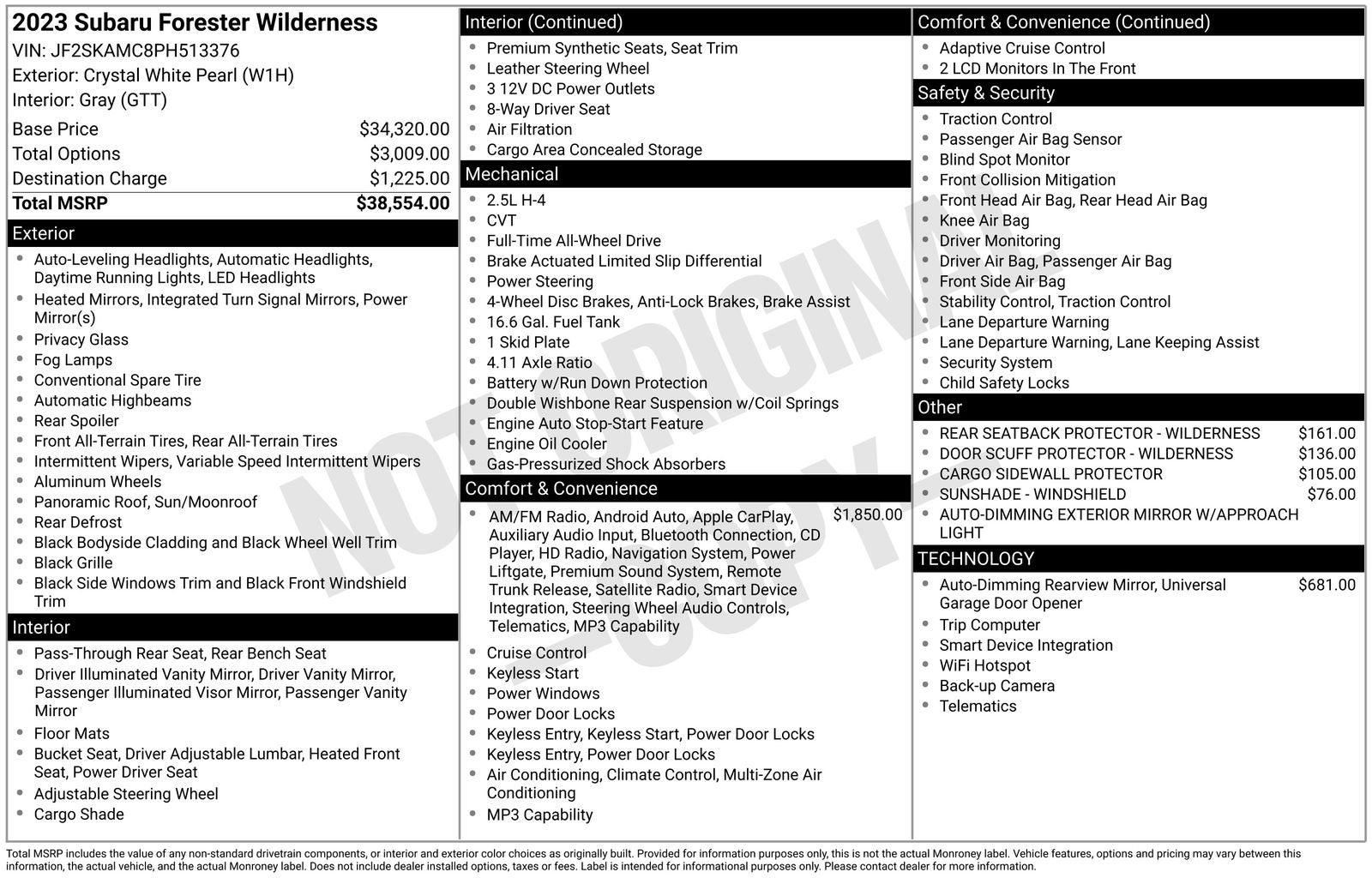 2023 Subaru Forester Wilderness