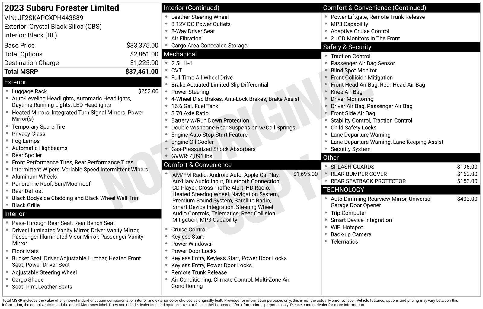 2023 Subaru Forester Limited
