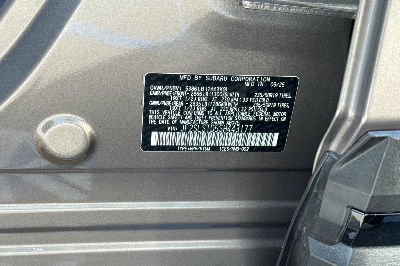 2025 Subaru Forester Touring Hybrid