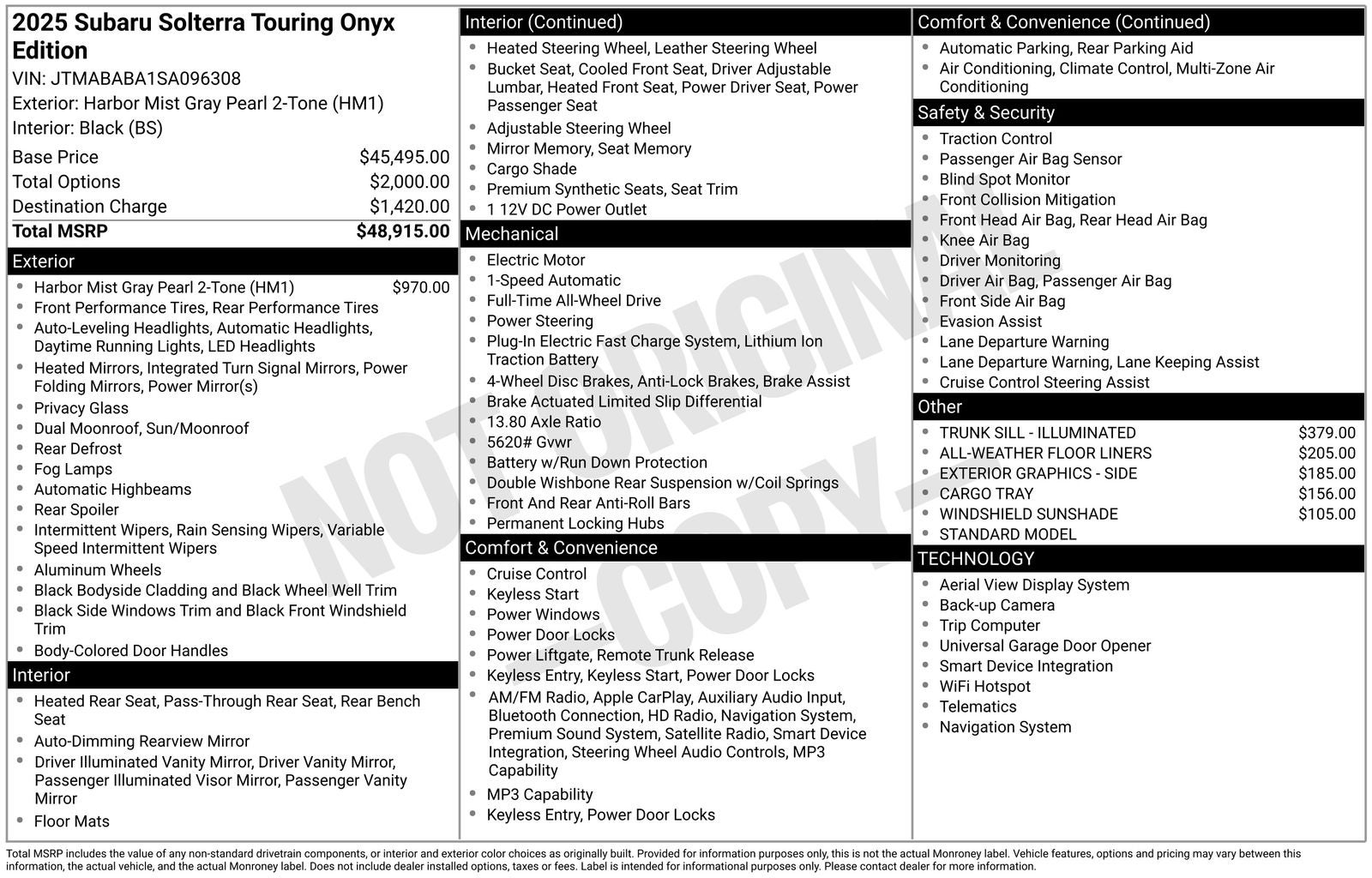 2025 Subaru Solterra Touring
