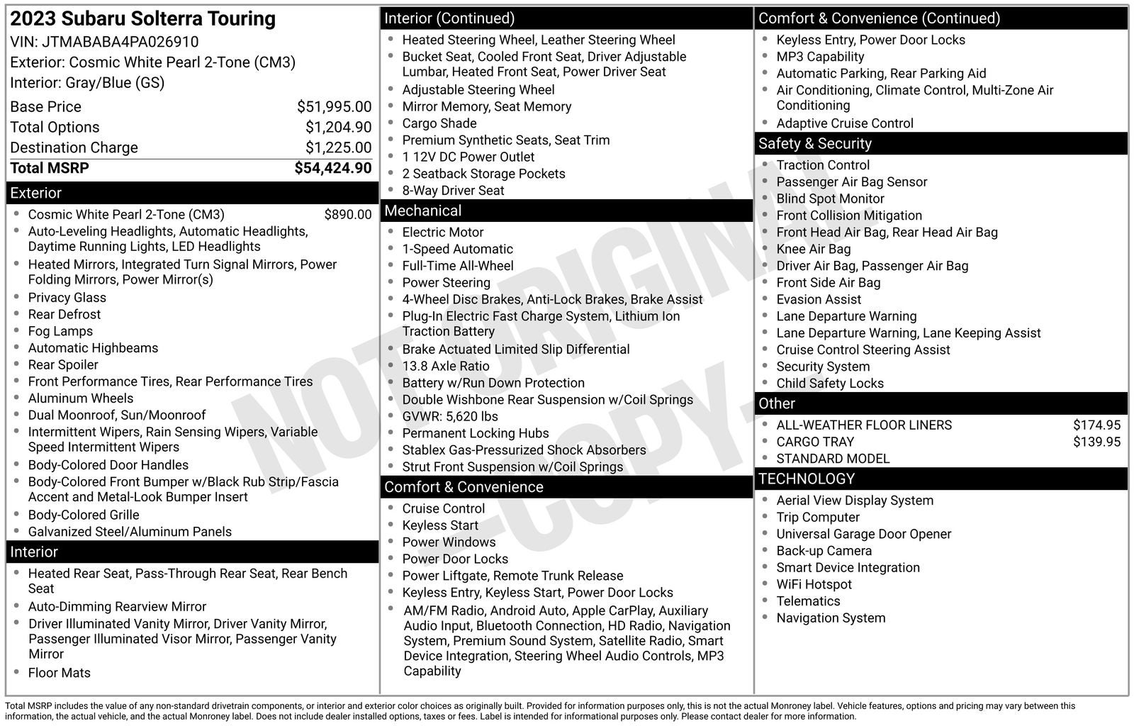 2023 Subaru Solterra Touring