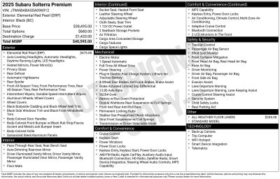 2025 Subaru Solterra Premium