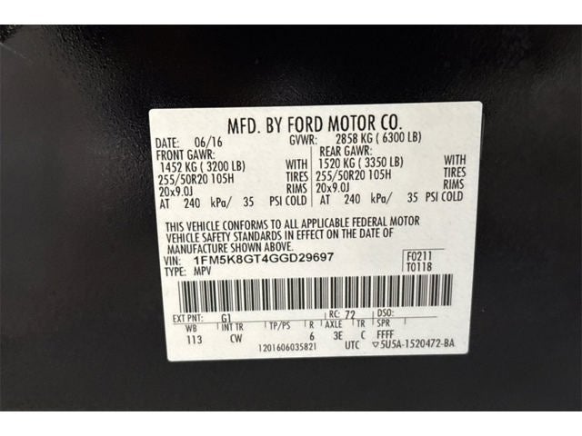 2016 Ford Explorer Sport SPORT