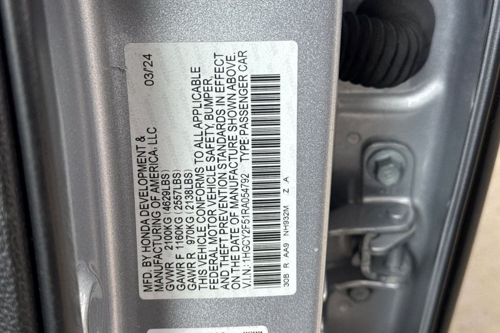 2024 Honda Accord Hybrid Sport