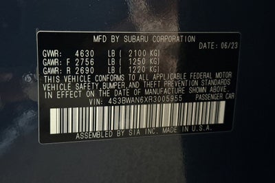 2024 Subaru Legacy Limited