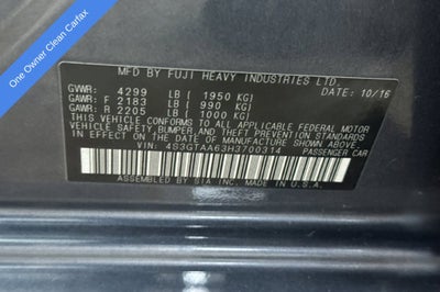 2017 Subaru Impreza 2.0i