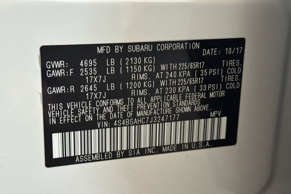 2018 Subaru Outback 2.5i Premium