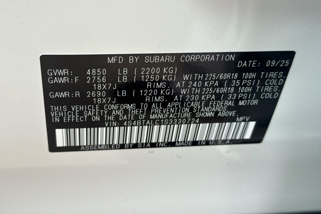 2025 Subaru Outback Onyx Edition