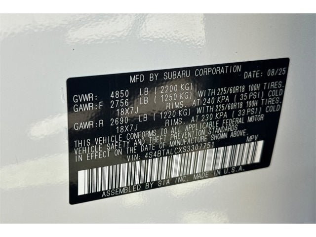 2025 Subaru OUTBACK Onyx Edition