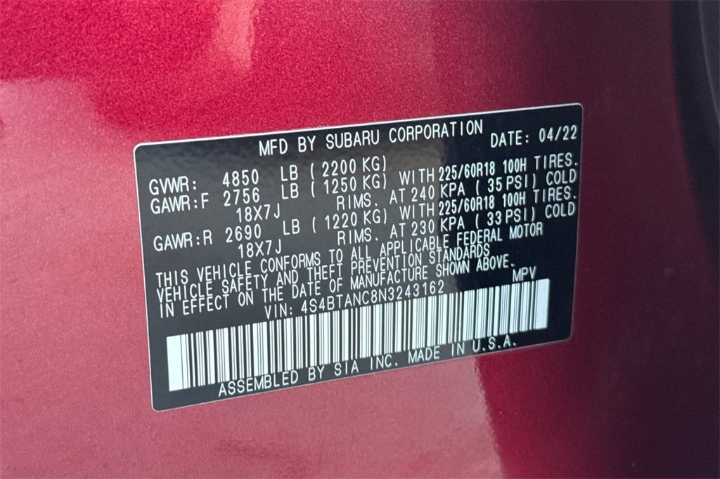 2022 Subaru Outback Limited