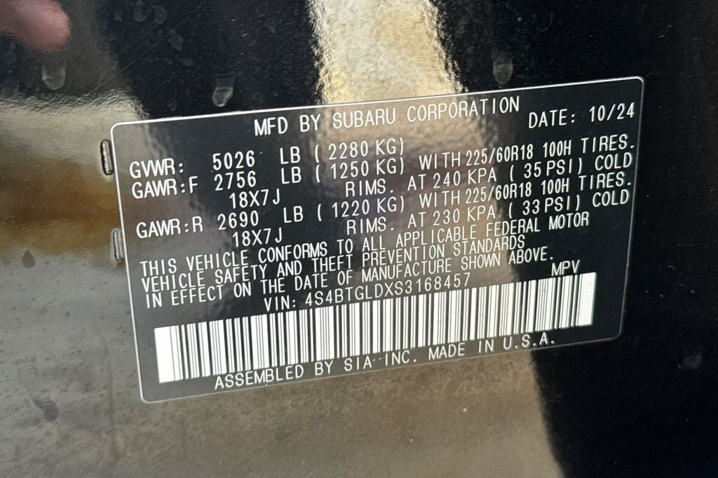 2025 Subaru Outback Onyx Edition XT