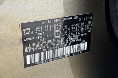 2023 Subaru Outback Touring XT