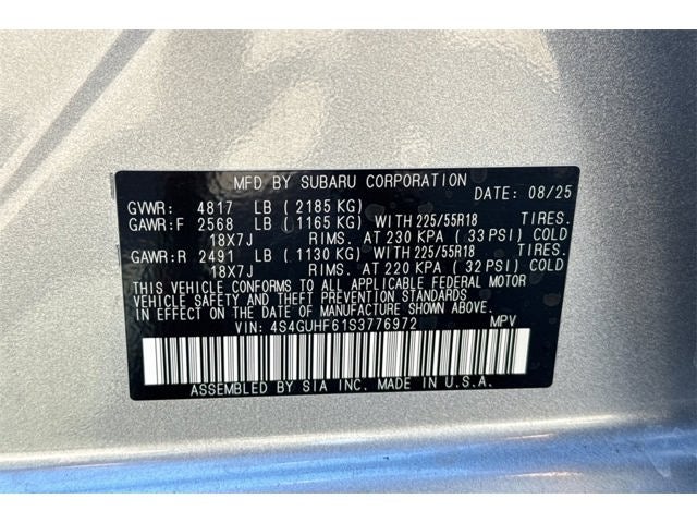 2025 Subaru CROSSTREK Sport