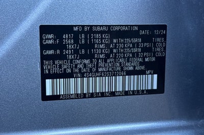 2025 Subaru Crosstrek Sport