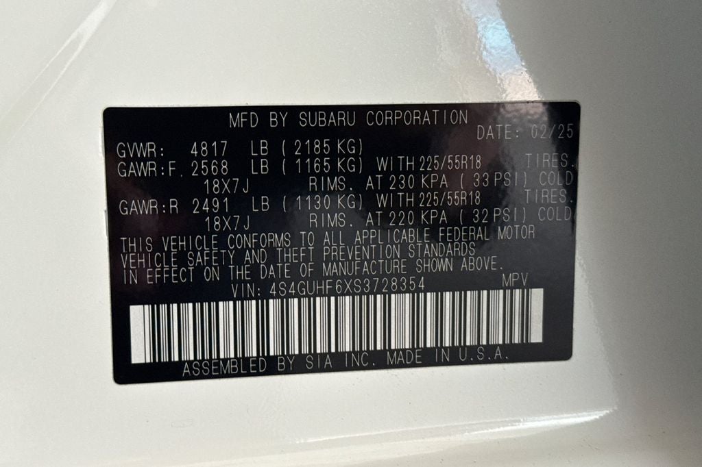 2025 Subaru Crosstrek Sport