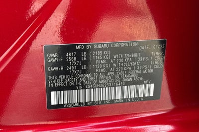 2025 Subaru Crosstrek Wilderness