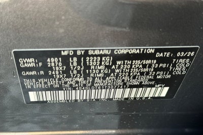 2026 Subaru FORESTER Touring