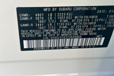 2026 Subaru FORESTER Touring