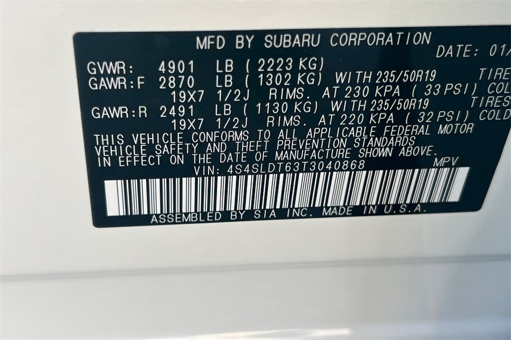 2026 Subaru FORESTER Touring