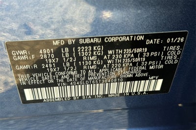 2026 Subaru FORESTER Touring