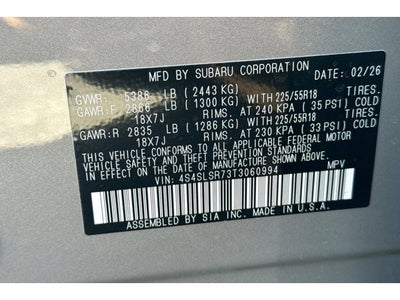 2026 Subaru FORESTER Limited Hybrid