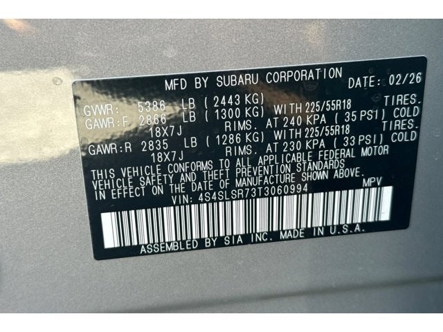 2026 Subaru FORESTER Limited Hybrid