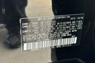 2026 Subaru ASCENT Premium 7-Passenger