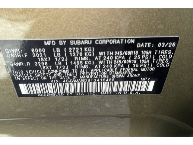 2026 Subaru ASCENT Premium 7-Passenger