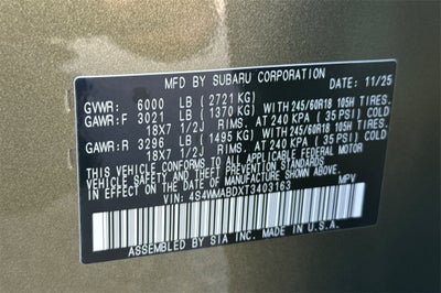 2026 Subaru ASCENT Premium 7-Passenger