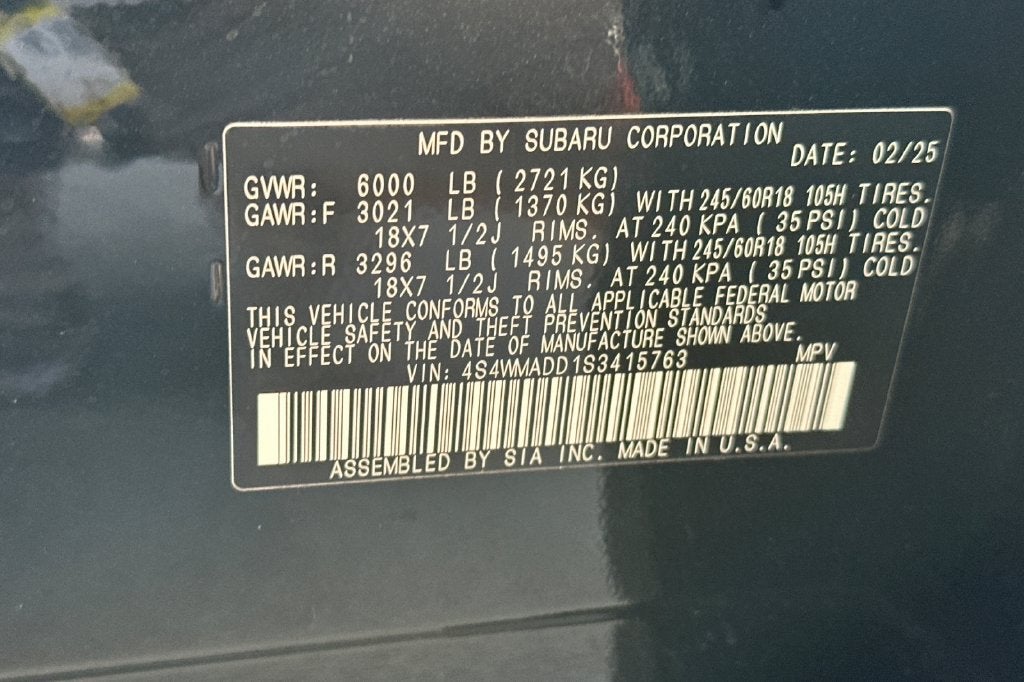 2025 Subaru Ascent Premium