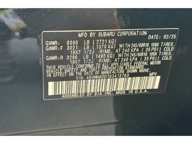 2025 Subaru Ascent Premium