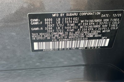 2026 Subaru ASCENT Limited 8-Passenger