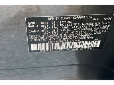 2026 Subaru ASCENT Limited 8-Passenger