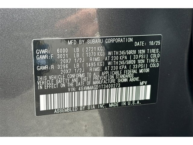 2026 Subaru ASCENT Limited 7-Passenger