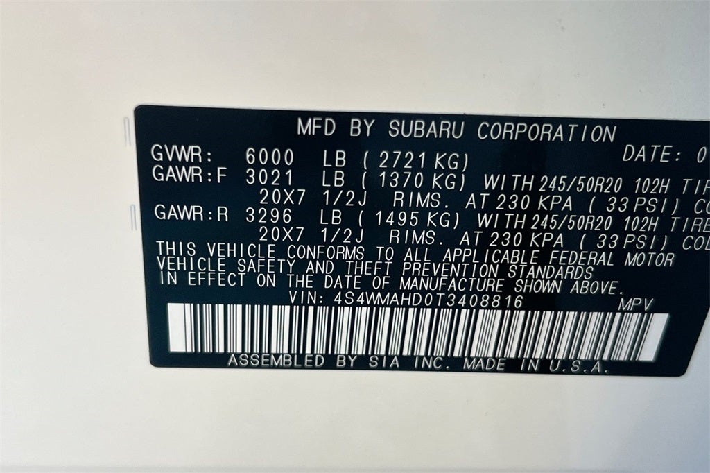 2026 Subaru ASCENT Limited Bronze Edition 7-Passenger