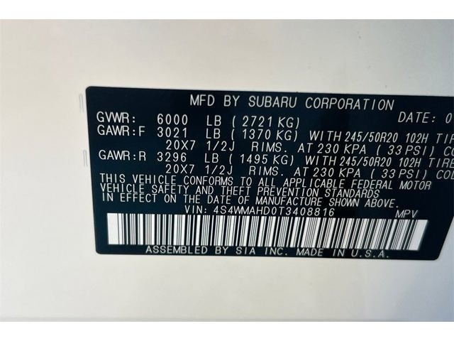 2026 Subaru ASCENT Limited Bronze Edition 7-Passenger