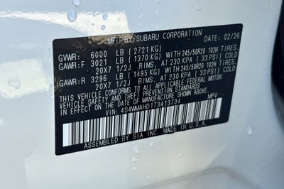 2026 Subaru ASCENT Limited Bronze Edition 7-Passenger