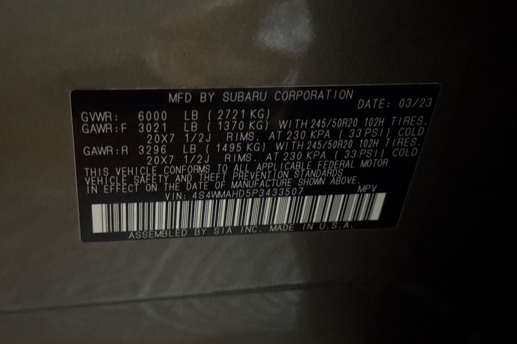 2023 Subaru Ascent Onyx Edition